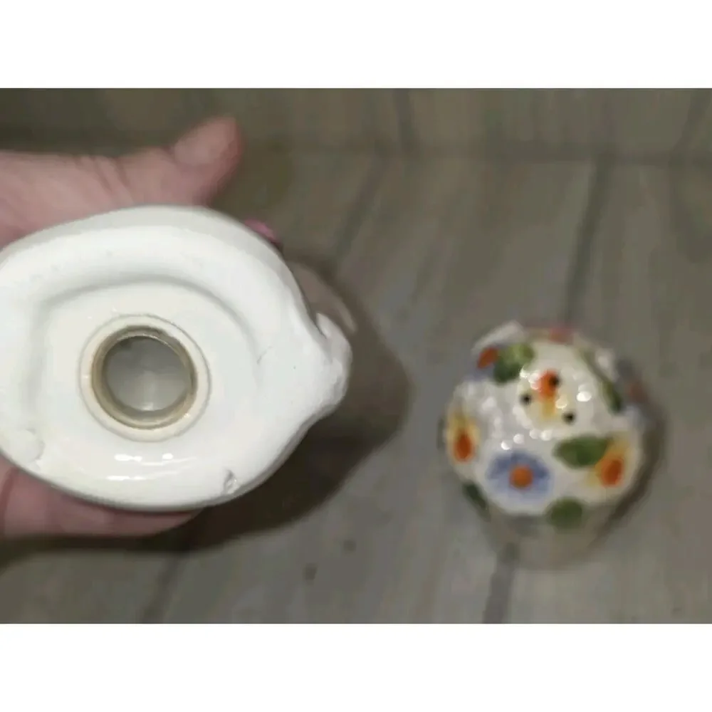 Vtg Easter Egg Plate Bunny Salt n Pepper Shakers Deviled Egg Plate Egg Display